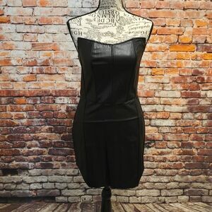 Dolls Kill Goth Emo Punk Sexy Black Raid Of Love Strapless Mini Dress S